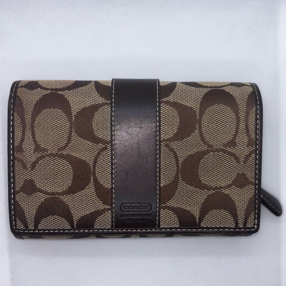 Coach light brown monogram Wallet - Picture 1 of 4